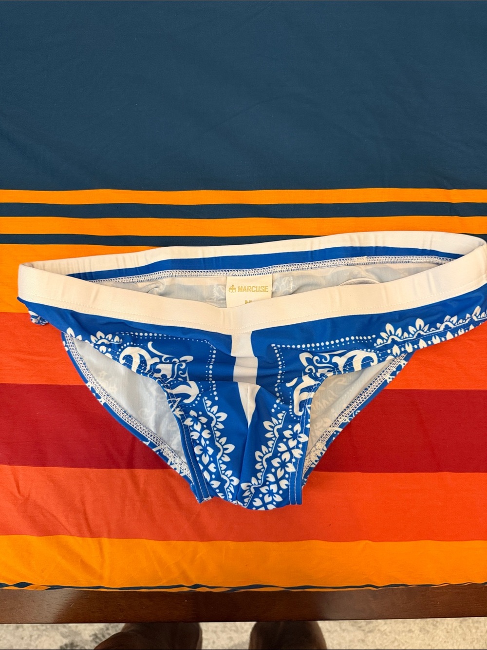 Marcuse Blue Bandana-Print Men's Briefs